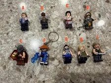 NEW Mortal Kombat Minifigures Custom Keychain Bag Charms raiden scorpion