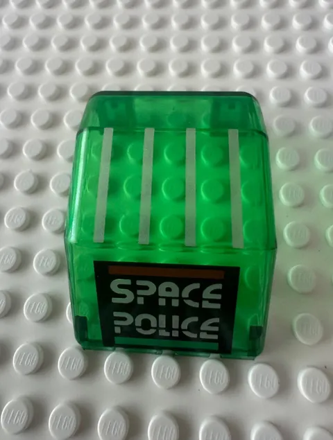 LEGO Windscreen 4 x 4 x 4 1/3 Helicopter with Space Police II Pattern 2483pb01