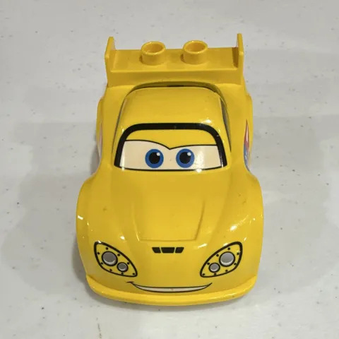 LEGO DUPLO Cars Yellow/Black Race Car Jeffrey Gorvette Cars 2
