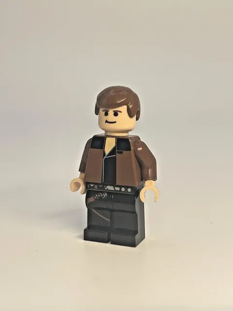 LEGO Orbital Minifigs - Star Wars Classic Han Solo Pad Printed Custom - Brown
