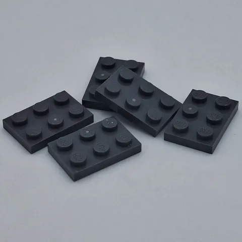 Lego - 5 Basic Dark Bluish Gray Plate 2 x 3 3021