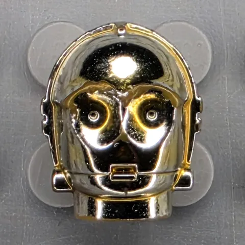 Lego Star Wars Minifigure SW0158 C-3PO Chrome Gold Head Piece x134