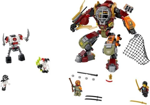 LEGO NINJAGO 70592 Salvage M.E.C. 4 Minifigures 439 Pieces No Box Pre-Owned