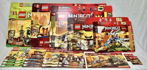 LEGO NINJAGO Sets Lot 2260 2504 2507 2509 2516 2521 9450 100% Complete In Box