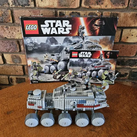 LEGO Star Wars 75151 Clone Turbo Tank, NO Minifigures, Complete, Box + Manual