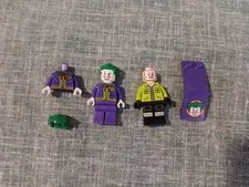 LEGO Batman Joker Minifigure Lot Complete + Extra Parts Henchman Cape