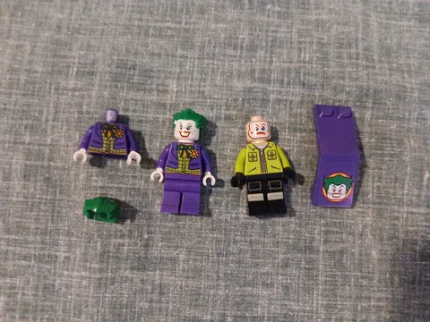 LEGO Batman Joker Minifigure Lot Complete + Extra Parts Henchman Cape