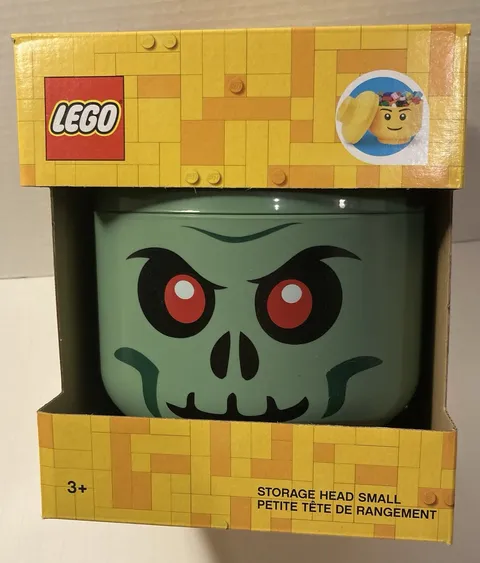 Lego Halloween Edition Small Zombie Skeleton Storage Head