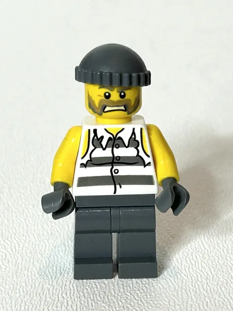 LEGO Swamp Police Crook Thief Jail Prisoner Minifigure