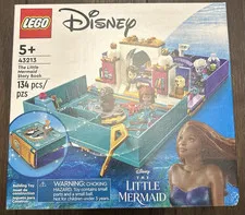 LEGO Disney 43213 Little Mermaid Story Book 134pc Minifigures Ariel 5+