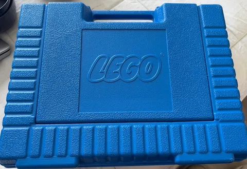 Vintage LEGO Blue Plastic Carrying Storage Case Made In Canada 1985 A20