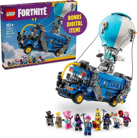 🎈LEGO® Fortnite: Battle Bus (77073) – Iconic Gaming Collectible 🚌