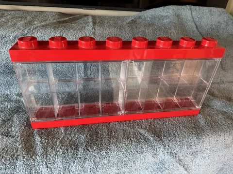 GENUINE LEGO MINIFIGURE Red DISPLAY CASE 16 SLOT CASE Great for Your Figs 🔥
