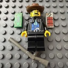 LEGO® Black Bart Minifigure Bandit 1 Western Cowboys ww007