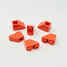 3665 LEGO Parts Slope Inverted 45 2x1 CORAL (6)