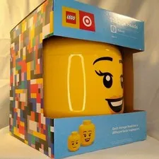 LEGO Storage 2 Heads Large and Small Target Exclusive New In Box!