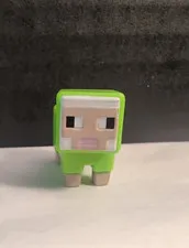 Minecraft Mini-Figures Wood Series 10 1" Green Sheep Figure Mojang