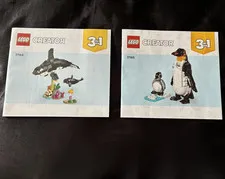 LEGO Creator 31165 Wild Animals: Panda Family Instruction Manual Booklet EN
