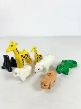 LEGO LOT Of 7: Duplo Animals, Giraffe, Polar Bear, Seal, Crocodile, Pig, Sheep