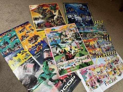 VINTAGE LEGO POSTERS LOT
