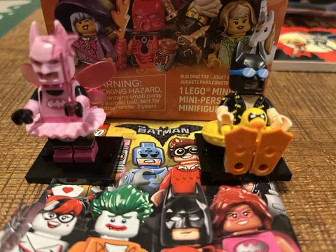 LEGO DC Fairy Batman & Vacation Batman, plus opened minifigure from Series 29.