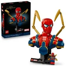 LEGO Marvel Iron Spider-Man Bust Collectible - Building Kit for Adults, Ages 18+