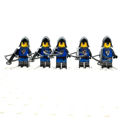 LEGO Minifigure Lot Castle Crossbow Set of 5 Blue