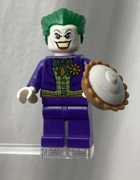 Lego Minifigure sh0005 The Joker Lime Vest Batman II 2012 Rare 10672 6863 6857 