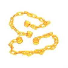 2x LEGO Chain 21 Links (16L-17L) Transparent Orange Spiderman 4229978 30104