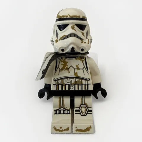 LEGO SANDTROOPER MINIFIGURE STAR WARS CLONETROOPER DIRT STAIN & PAULDRON CLOTH