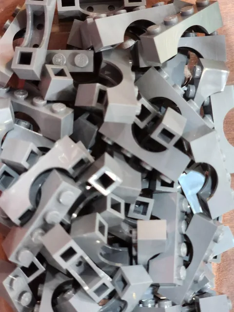 Lego 3659 Dark Bluish Gray Qty 64 NEW Arch 1 x 4