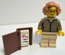 LEGO Minifigure GRANDMA - City Advent, hol165 librarian book