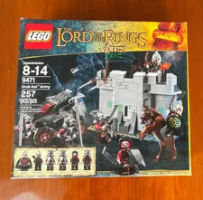 LEGO 9471 Lord of the Rings Uruk-hai Army 257 pcs Two Towers Ages 8-14 2012