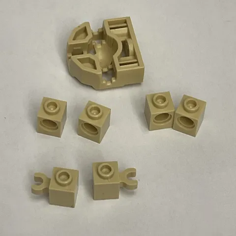 Lego 60475 6541 32172 Beige Replacement Parts Pieces Lot of 7