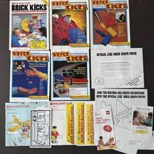 LEGO Brick Kicks Magazine LEGO Builders Club Lot Of 5: #1, 1989 1990 1991 + more