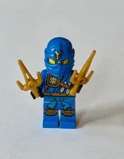 LEGO NINJAGO Jay Minifigure - 71215 70749 Tournament of Elements w/ Weapons