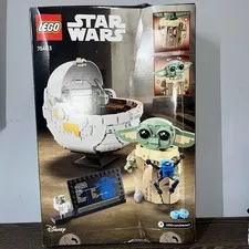 LEGO Star Wars: Grogu with Hover Pram (75403) New Sealed Damaged Box