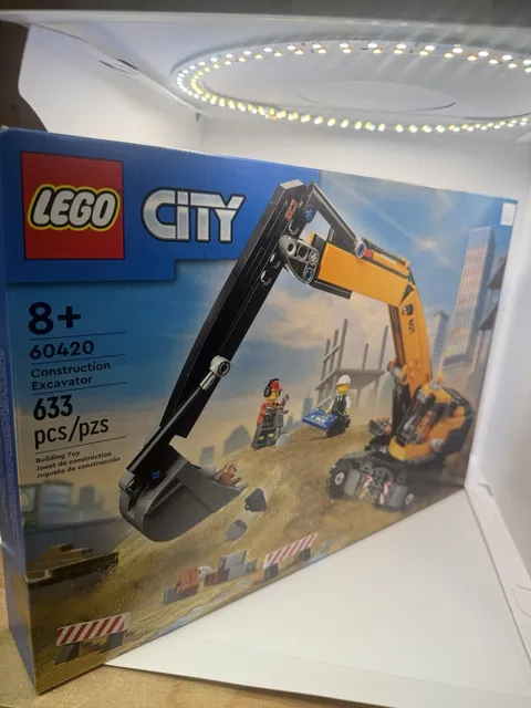 LEGO City Construction Excavator Set 60420 633pcs 360° Rotating 8+ Box