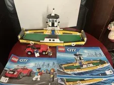 LEGO City 60119 Ferry Complete Set w/ Instructions, Minifigures, Red Car No Box
