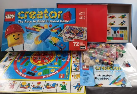 LEGO Creator The Race to Build It Board Game Set 72+ Pieces Ages 7+ SMOKE SMELL