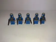 lego star wars minifigures mandalorian Set Of 5 With Guns And Jetpacks