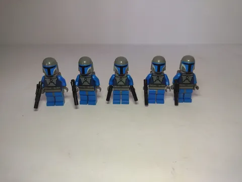 lego star wars minifigures mandalorian Set Of 5 With Guns And Jetpacks