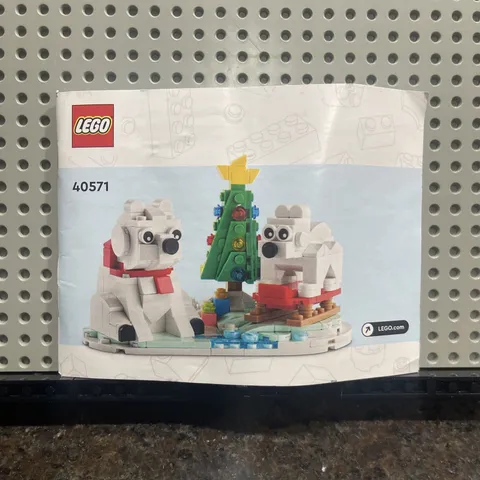 Instruction Manual ONLY For LEGO Holiday Christmas 40571 Wintertime Polar Bears