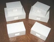 LEGO Ikea Storage Box BYGGLEK Building Platform Set Lot of 6 Bins-NEW!
