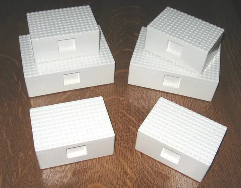 LEGO Ikea Storage Box BYGGLEK Building Platform Set Lot of 6 Bins-NEW!
