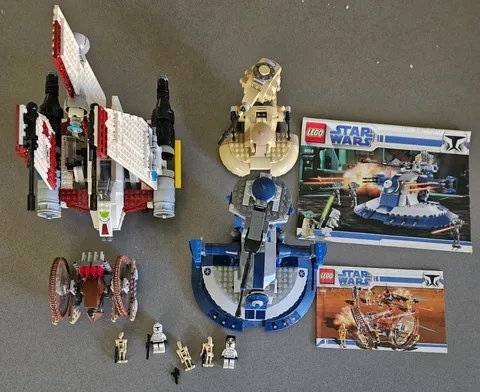 Lego Star Wars 4 lot sets used not all complete 