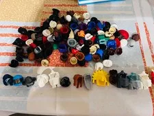 LEGO Lot of over 120 hats & hair - multicolored, LEGO minifigure hats