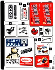 LEGO Sticker Sheet for Set 76350 (10118257/6612584)