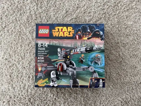 LEGO Star Wars 75045 Republic AV-7 Anti-Vehicle Cannon Factory Sealed - Retired