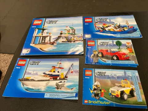LEGO CITY: Marina (4644) 4642 8402 20002 Manuals Only No Bricks Lot 05